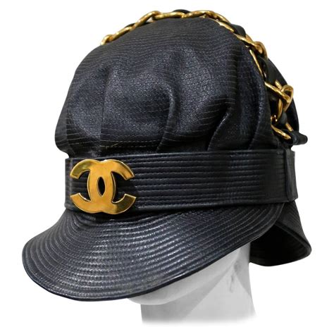 chanel leather cap|Chanel hats for men.